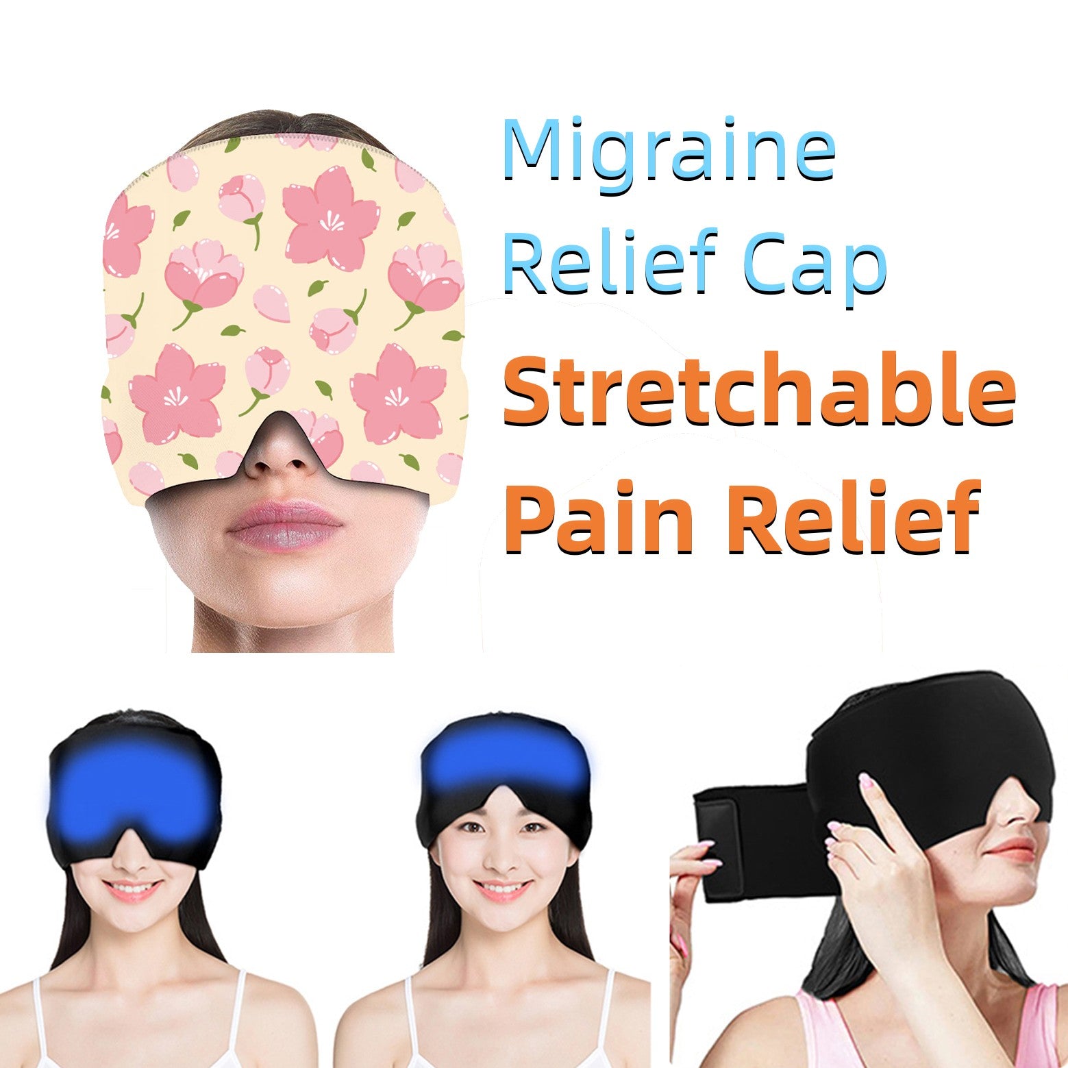 Envoltura de gel frío para la cabeza para relajación y crioterapia
