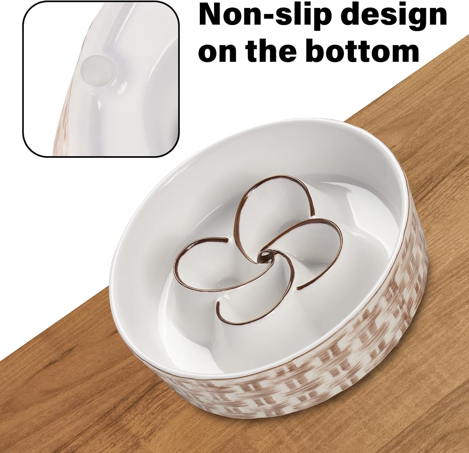Ceramic Slow Feeder Dog Bowl for Medium & Large Dogs – image 6