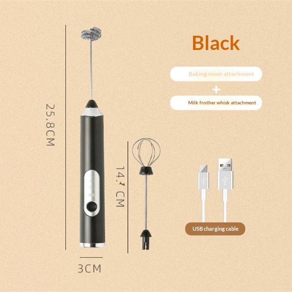 Electric Handheld Milk Frother with Three-Speed Adjustment – image 1