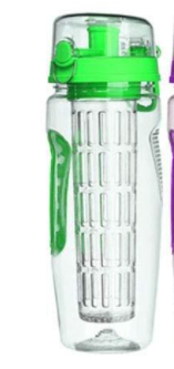 32oz BPA-Free Fruit Infuser Water Bottle with Leakproof Design – image 7