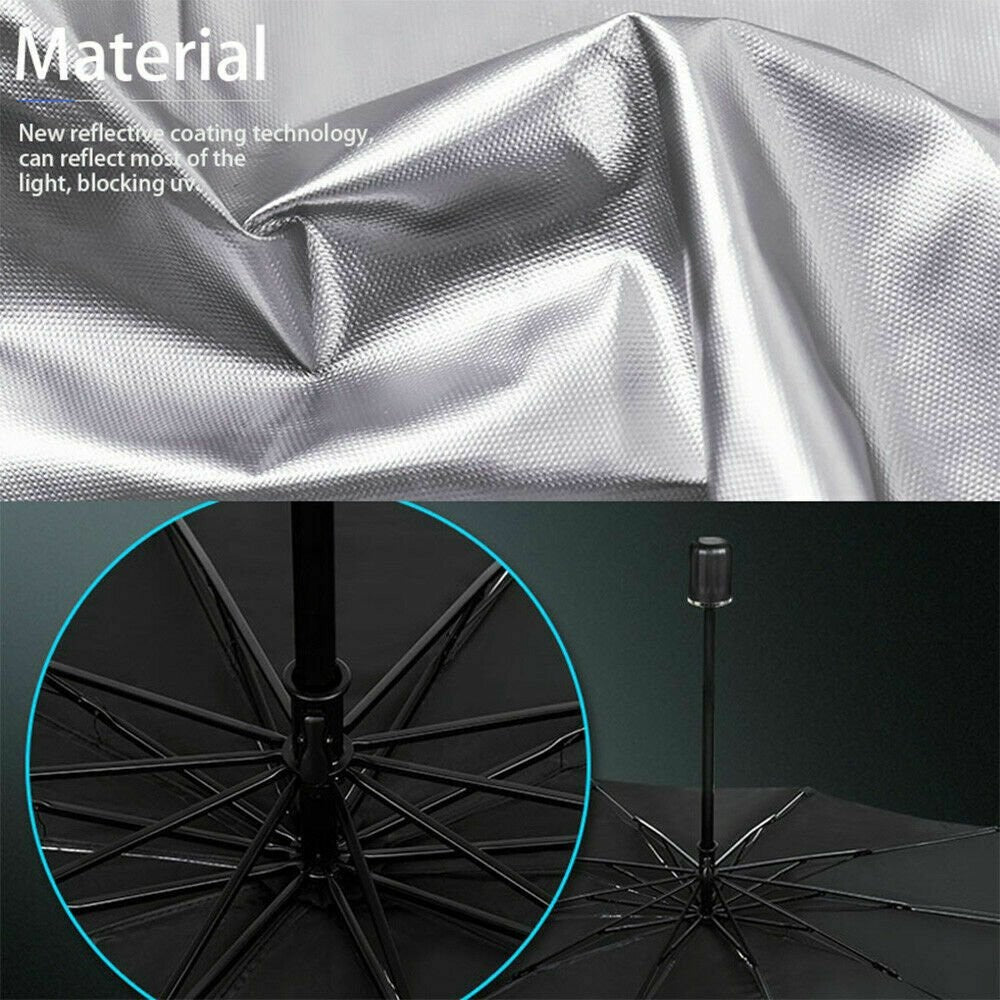 Car Windshield Sunshade Umbrella Front Window Visor Black Large – image 8
