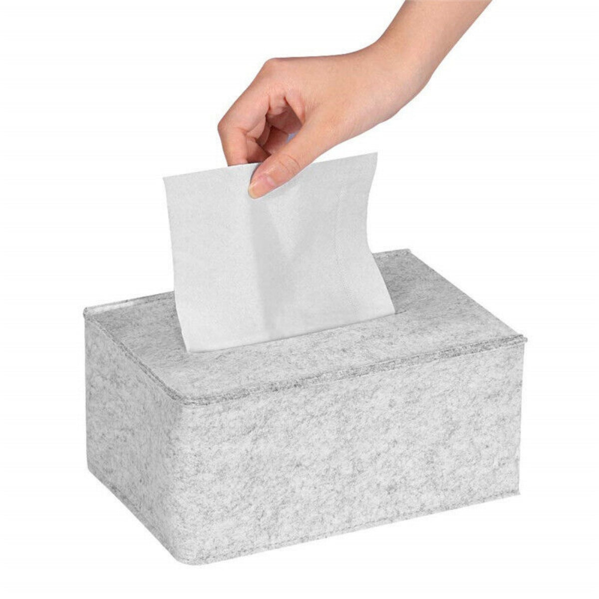 Bedside Felt Storage Caddy with Tissue Holder & Charging Hole – image 7