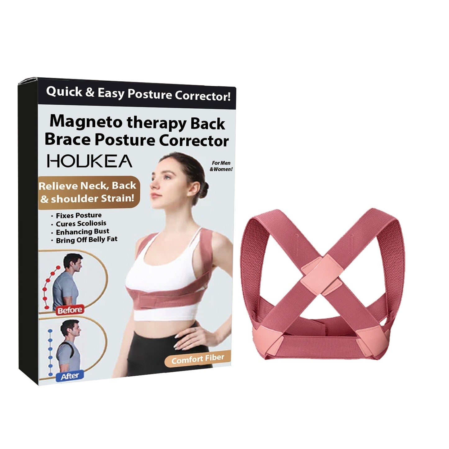 Magneto Therapy Back Brace Posture Corrector – image 1