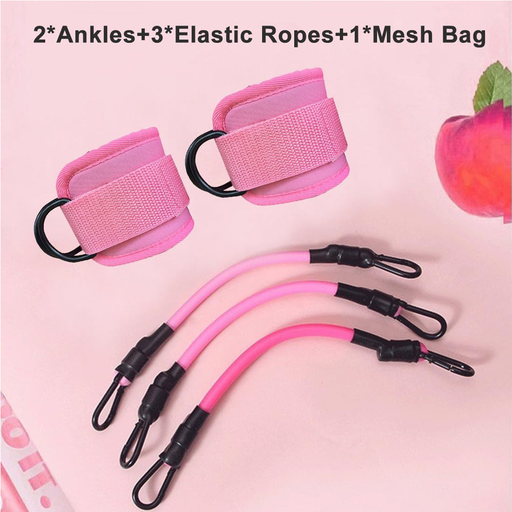 Adjustable Ankle Resistance Bands with Cuffs for Leg Workouts – image 2