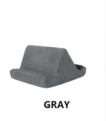 Foldable Gray Multi-Functional Pillow Tablet Stand – image 5