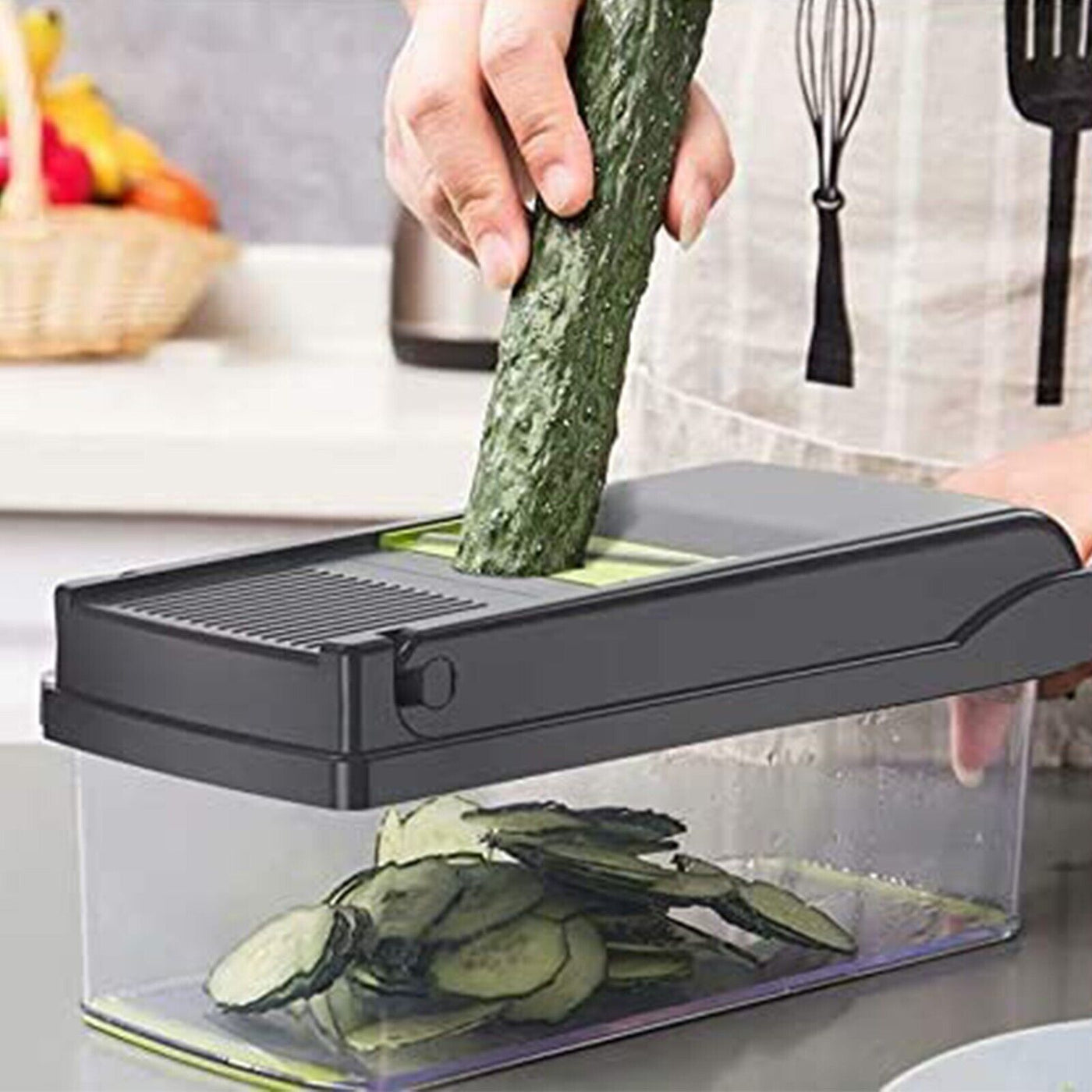16-in-1 Vegetable Chopper with Multiple Blades & Container – image 10