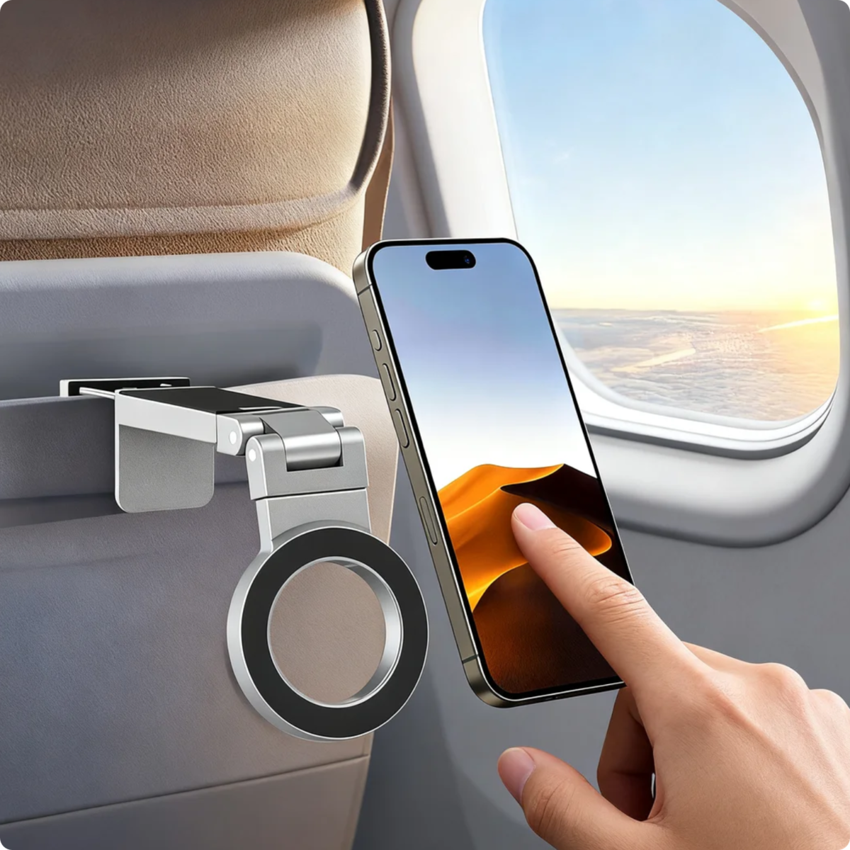 Magnetic 360° Rotatable Foldable Phone Stand for Travel – image 3